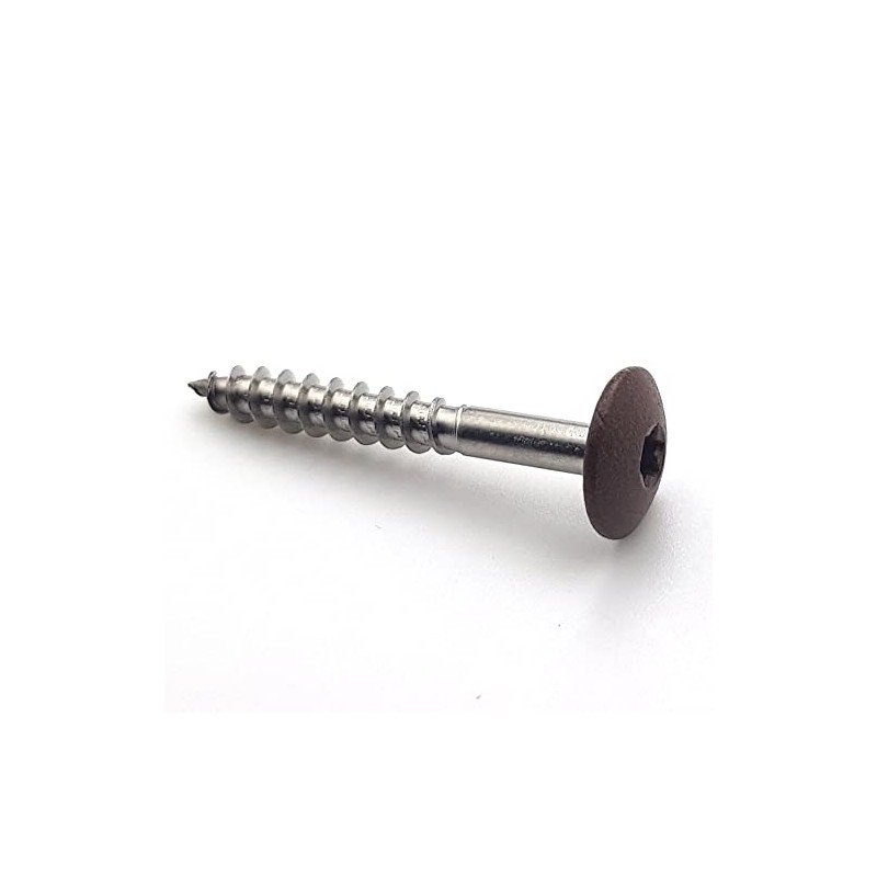 50 x 4.8mm x 38mm Façade Screws Rust Effect March