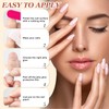24 x Artificial Nails Almond Medium, Nude Pink French False