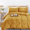 MOONLIGHT20015 Single Duvet Cover - Ochre Solid Soft Single Bedding