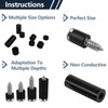 Pack of 80 round spacers, plastic, spacer sleeves, M6, M8,