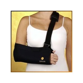 Corflex 1/8" BLACK TRICOT SHOULDER LARGE