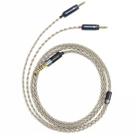 GUCraftsman 6N Single Crystal Silver Upgrade Headphone Cable 3.5mm/4.4mm/4Pin XLR Cable for Focal Elegia Clear Stellia Elear Celestee Radiance Clear PRO Clear MG PRO (4.4mm Plug)