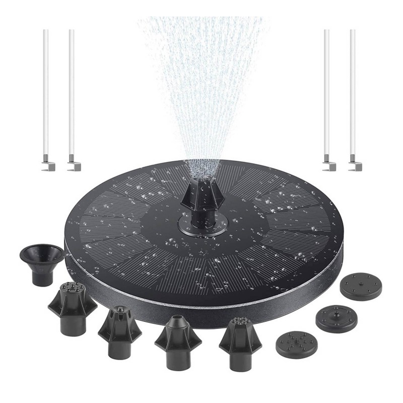 Solar Fountain High Efficiency Floating Solar Powered Bird Bath Water