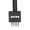 3Pcs Leather Perforated Tool Black Tooth Durable Quick Easy DIY