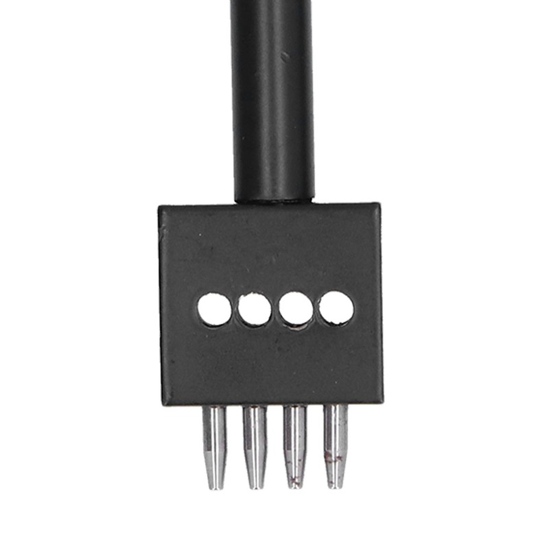 3Pcs Leather Perforated Tool Black Tooth Durable Quick Easy DIY