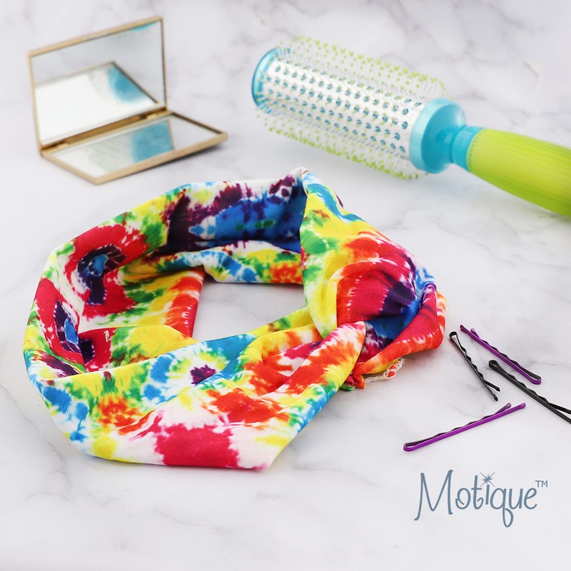 Stretchy Tye Dye Knot Headband (Multi)