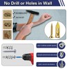 310PCS Self Drilling Drywall Anchors with Screws Kit,5-Sizes Metal Expansion