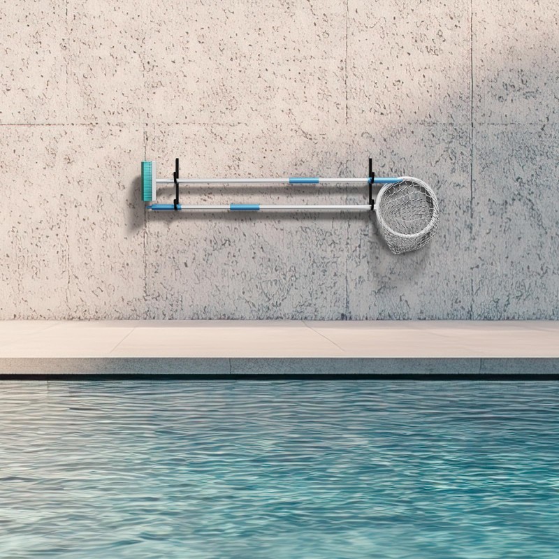 Easecos 2 Pcs Pool Pole Hanger Wall Mounted Pool Fence