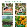 Garden Secateurs Pruning Scissors Bypass Pruners Hedge Shears with Safety