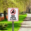 No Pets Allowed Aluminum Metal Business Sign | No Dogs,
