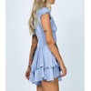 R.Vivimos Mini vestidos de verano de algodón con mangas abullonadas