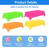 4 Pack Neon Table Cloths Table Cover for Glow Neon