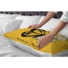 Acptolen Daisy Butterfly Pillow Sham White Flower Butterflies Creativity Yellow