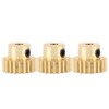 3Pcs RC Car Gear Copper M0.6 3.175mm Diameter Remote Control