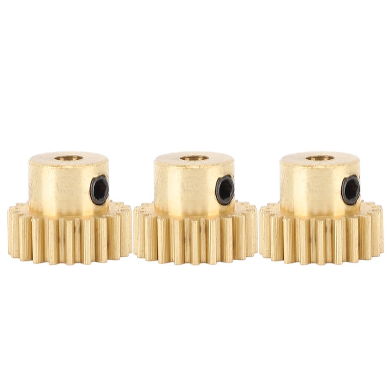 3Pcs RC Car Gear Copper M0.6 3.175mm Diameter Remote Control