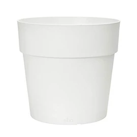 elho Vibia Straight Round 30 - Flower Pot for Outdoor - 100% Recycled Plastic - Ø 29.3 x H 28.0 cm - White/White
