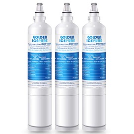 GOLDEN ICEPURE RWF1000A Replacement For LG LT600P, 469990, RFC1000A, WF300, FML-2 Refrigerator Water Filter 5231JA2006B, LFX25961SB, LSC27931ST, LFX25971ST, LRSC26925TT, LSC27990TT 3PACK