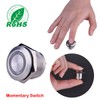 Ulincos® Momentary Push Button Switch U19D1 1NO SPST Silver Stainless