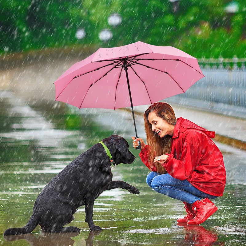 ZOMAKE Small Travel Umbrella Compact Portable Collapsible Umbrellas for Rain,