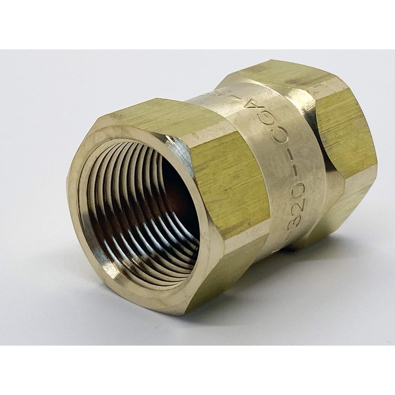 Preece Precision Solid Brass One Piece Compact CGA 320 Carbon