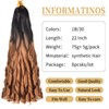 Ainimiu 8 Packs French Braiding Hair 22 Inch Loose Wave