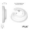 FUX Pack of 2 Single Rosettes for Heating Pipes, Covers,