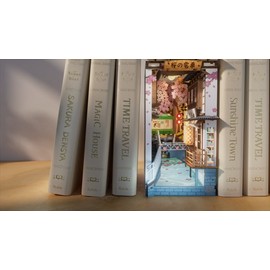 Rolife Sunshine Town 3D Wooden DIY Miniature 1:24 Dollhouse Book Nook Decor Gift