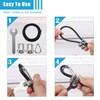 Laroal 17pcs Cable Attachments For Gym Solid Rope Attachments For