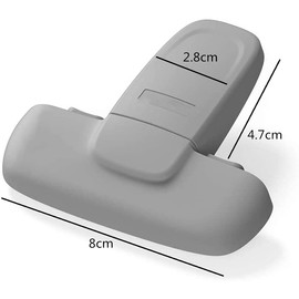 KOMUNJ Single Door Fridge Mini Refrigerator Out Door Freeze Door Childproof Lock Easy to Install and Use, no Tools Need or Drill, Grey