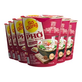 Sa Giang - Sai Gon Pho Noodles, Beef Pho, Instant Beef Pho, Beef Pho Cup, Instant Pho Vietnamese, Instant Beef Pho Vietnamese, Vietnamese Traditional Taste, Spicy Beef Flavour, 1,76 Fl Oz