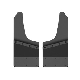 LIBRA Kick Back Mud Flaps 14" Wide Heavy Duty Rubber Stainless Steel Universal Fit Pickup Truck SUV 27070 Mud Splash Guard