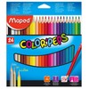 Maped - Color'Peps - Lápices de colores triangulares, 24 piezas,