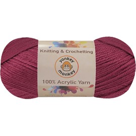 Acrylic Fancy Yarn 3-Pack by Yonkey Monkey 300gr Knitting Crochet DIY Art Craft (Bean Curd 23)