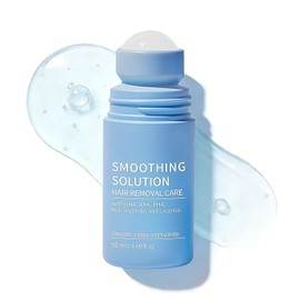 Smoothing Solution and Ingrown Hair Treatment | Razor Bump Treatment for Women & Men | Roller Ball Applicator for Underarms Abdomen Bikini Line for Men & Women 50ML