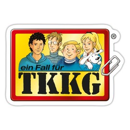 Spreadshirt TKKG Logo Ein Fall Für TKKG Sticker, max. 10 x 10 cm, 10 x 10 cm, Matt White