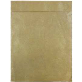 JAM PAPER Tyvek Tear-Proof Open End Catalog Envelopes - 10 x 13 - Gold - Sold Individually