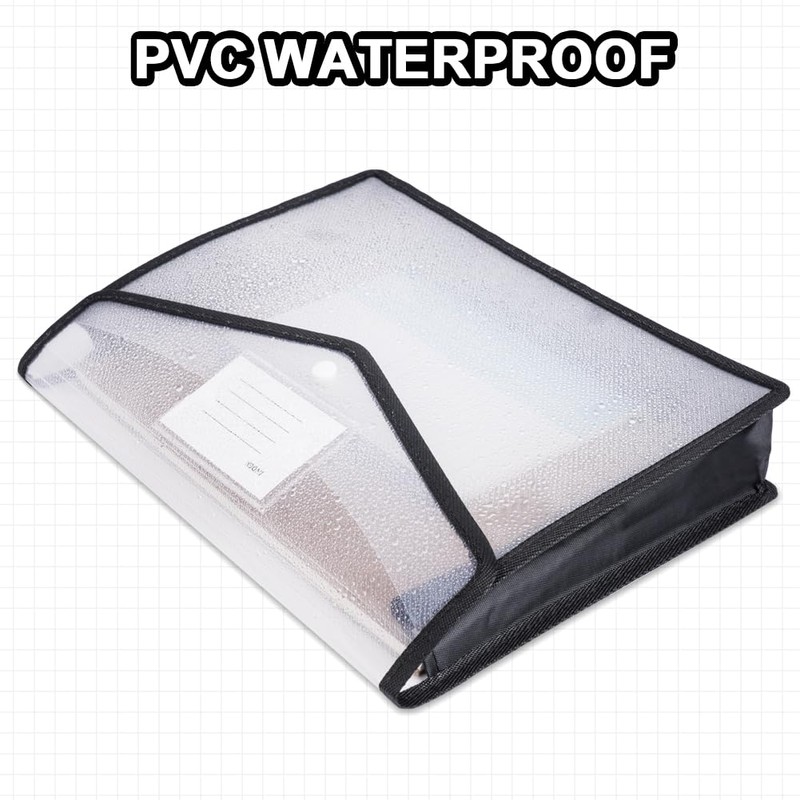 AOOSU Clear Pocket Documents, Pack of 5 Document Wallets A4