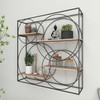 Deco 79 Metal Geometric Wall Shelf, 32" x 7" x