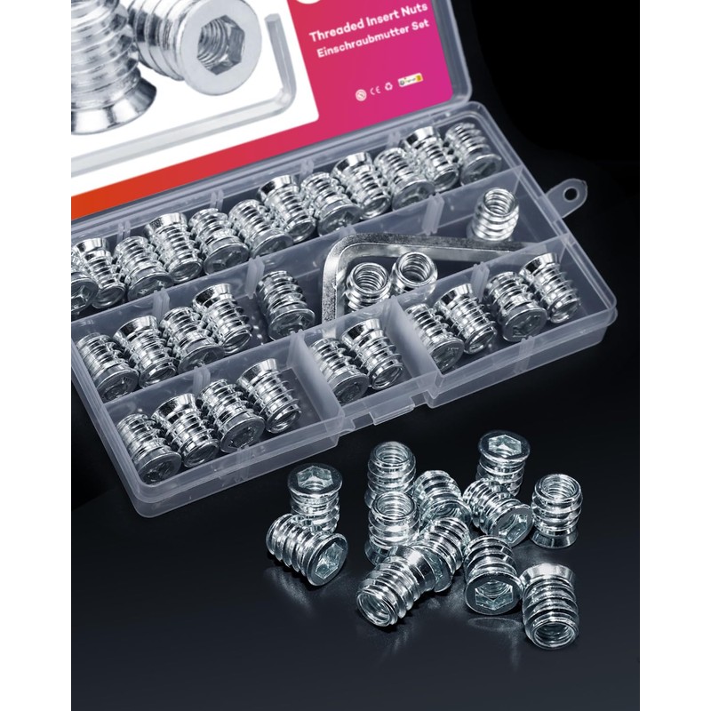 Gorffy Screw Nuts, Pack of 30, M10 x 25 mm
