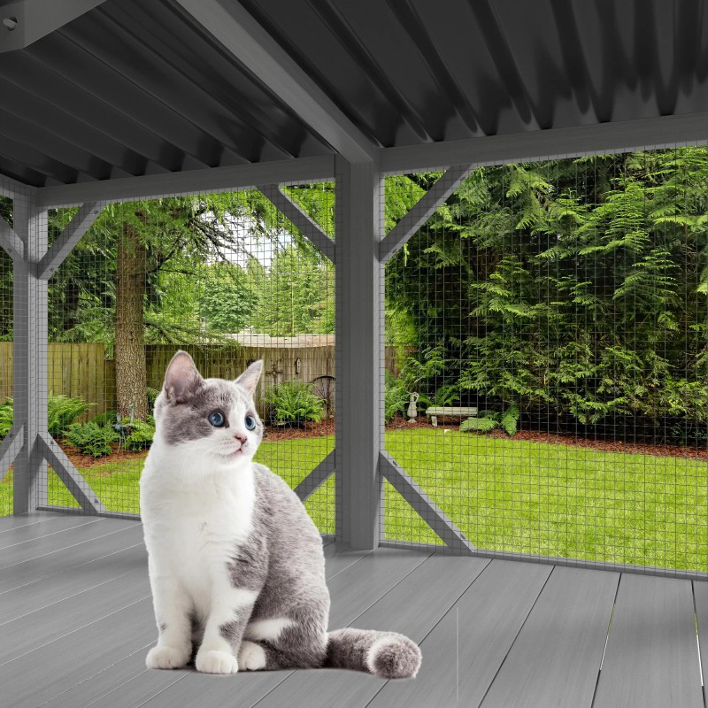 Modern Cat Catio Indoor Window Perch Waterproof Cat Box Enclosure