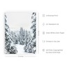 HAUS AND HUES Winter Pine Trees and Snow Wall Art