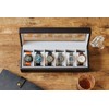 CASE ELEGANCE Solid Espresso Wood Watch Box Organizer with Glass