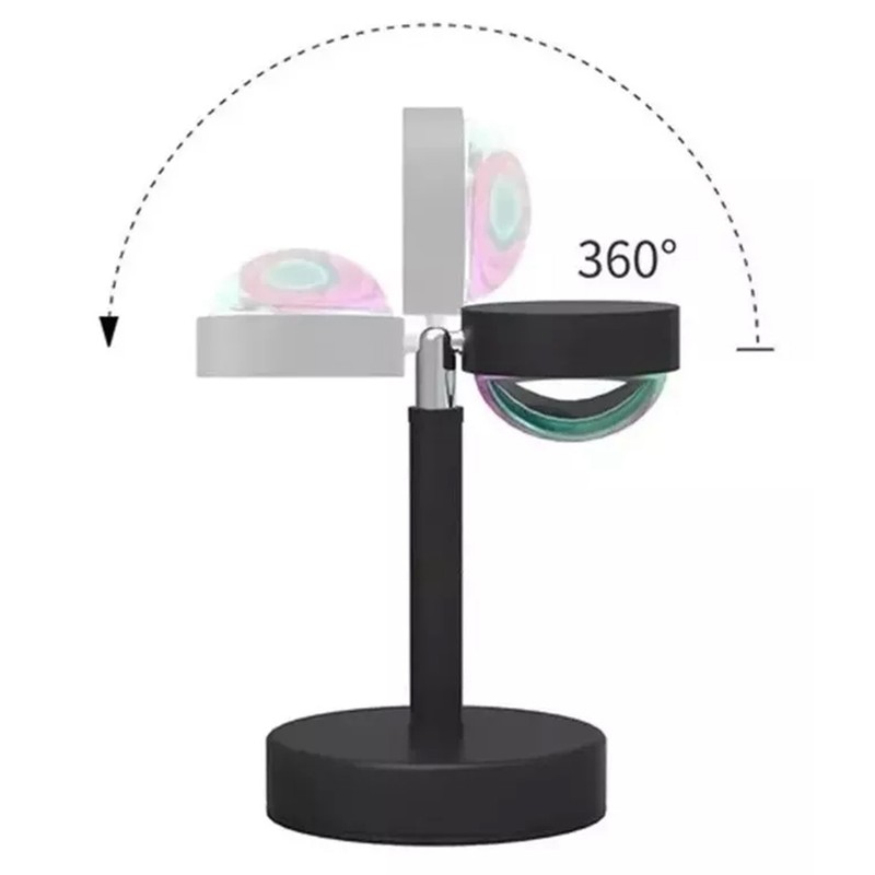 Ambient Projector Lamp 16 Colors 180° Rotatable Remote Control RGB
