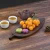 Guowall Wooden Tray Leaf Design Cheese Board Serving Platter for