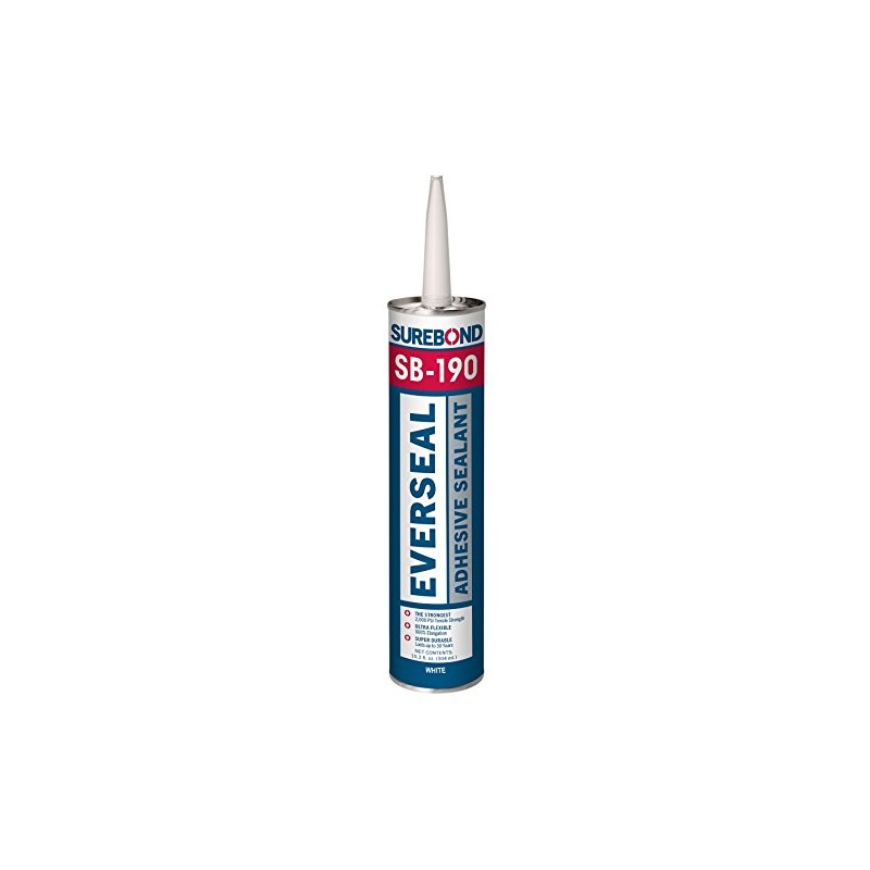 Surebond Pick-Proof Adhesive Sealant, 10.3oz, White (SB-190 T WHITE)