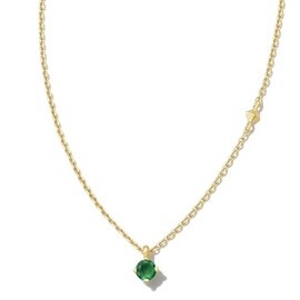 Kendra Scott Maisie 18K Gold Vermeil Pendant Necklace, Green Onyx