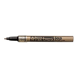 SAKURA Pen-Touch Marker fein, Lackfarbe, goldfarben, 0,02 x 4,9 x 1,9 cm