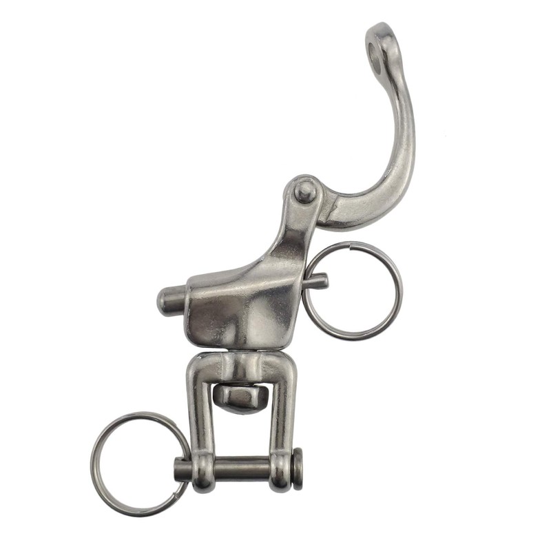 keehui 4Packs of 2-3/4inch Jaw Swivel Snap Shackle 316 Stainless