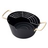 Pearl Metal Ove Hula HB-284 Iron Round Two-Handed Fry Pot
