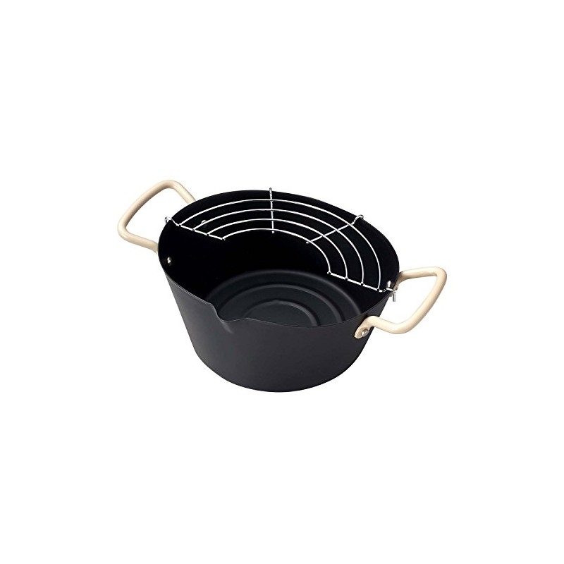 Pearl Metal Ove Hula HB-284 Iron Round Two-Handed Fry Pot